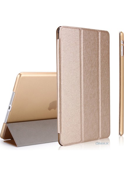 iPad Air 9.7" A1474 A1475 A1476 Kılıf Renkli Standlı Uyku Modlu Smart Cover Altın