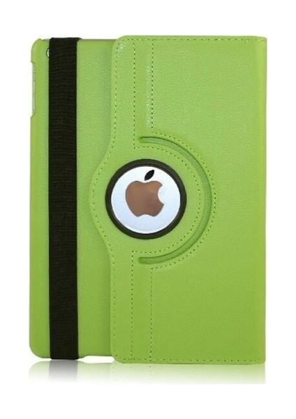 iPad 5. Nesil 2017 A1822 A1823 Kılıf Deri Uyku Modlu 360° Dönerli Standlı 9.7" Yeşil