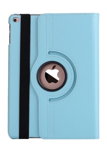 iPad Mini 4 Kılıf Deri Uyku Modlu 360° Dönerli Standlı Komple Koruma 7.9" Mavi
