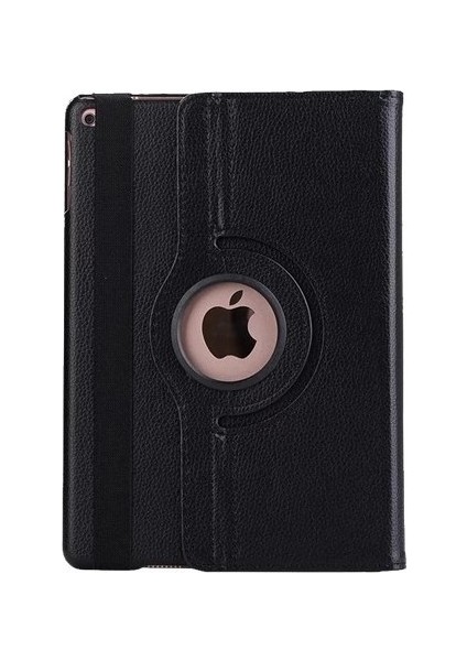 iPad Mini & TahTicMer iPad Mini 2 & TahTicMer iPad Mini 3 Kılıf Deri Uyku Modlu 360° Dönerli Standlı Siyah