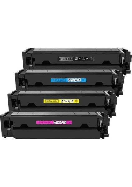 Canon CRG-045H uyumlu 4 Renk Muadil Toner Kartuş MF635 MF633 MF631 uyumlu