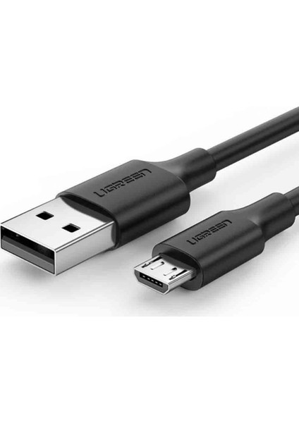 Micro USB Data ve Şarj Kablosu Siyah 50 CM