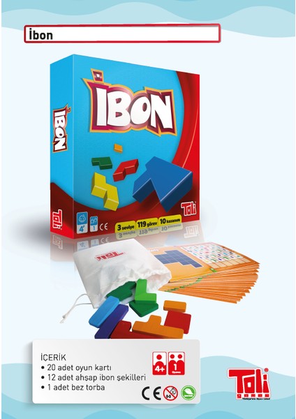 Toli Games Ibon Ahşap Şekil Zeka Oyunu