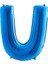 U Harf Grabo Mavi Folyo Balon 102 cm 1