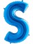 S Harf Grabo Mavi Folyo Balon 102 cm 1