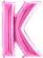 K Harf Grabo Fuşya Folyo Balon 102 cm 1