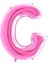 G Harf Grabo Fuşya Folyo Balon 102 cm 1