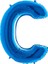 C Harf Grabo Mavi Folyo Balon 102 cm 1