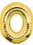 0 Rakam Altın Folyo Balon 40 cm 1