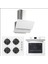 Beyaz Cam Ankastre Set - ( Fırın AEF6603W02 - Ocak ACO5335W01 - Davlumbaz 3471W6 ) 1