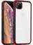 Apple iPhone 11 Pro Max Kılıf Zore Tiron Yanları Korumalı Silikon Kapak Siyah - Kırmızı 1