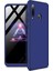 Huawei P30 Lite Kılıf Zore 360 Tam Koruma 3 Parça Ays Kapak Mavi 1