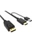 4413 HDMI To DisplayPort Çevirici Dönüştürücü Adaptör Monitör Kablosu 2 m 1