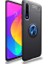 Huawei P Smart Pro 2019 Kılıf Ultra Korumalı Yüzüklü Manyetik Ravel Silikon Siyah - Mavi 1