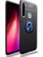 Xiaomi Redmi Note 8 Kılıf Ultra Korumalı Yüzüklü Manyetik Ravel Silikon Siyah - Mavi 1