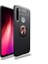 Xiaomi Redmi Note 8 Kılıf Ultra Korumalı Yüzüklü Manyetik Ravel Silikon Siyah - Rose 1