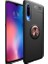 Xiaomi Mi 9 Lite Kılıf Ultra Korumalı Yüzüklü Manyetik Ravel Silikon Siyah - Rose 1