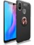 Samsung Galaxy M20 Kılıf Ultra Korumalı Yüzüklü Manyetik Ravel Silikon Siyah - Rose + Cam Ekran Koruyucu 1