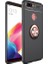 Oppo A5/A9 2020 Kılıf Ultra Korumalı Yüzüklü Manyetik Ravel Silikon Siyah - Rose + Cam Ekran Koruyucu 1