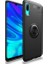 Samsung Galaxy A10 Kılıf Ultra Korumalı Yüzüklü Manyetik Ravel Silikon Siyah + Nano Ekran Koruyucu 1