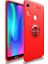 Huawei Y6S 2019 Kılıf Ultra Korumalı Yüzüklü Manyetik Ravel Silikon Kırmızı + Nano Ekran Koruyucu 1