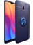 Xiaomi Redmi 8A Kılıf Ultra Korumalı Yüzüklü Manyetik Ravel Silikon Lacivert + Nano Ekran Koruyucu 1