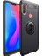 Tekno Grup Xiaomi Redmi Note 6 Pro Kılıf Ultra Korumalı Yüzüklü Manyetik Ravel Silikon Siyah + Nano Ekran Koruyucu 1