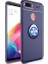 Oppo A5/A9 2020 Kılıf Ultra Korumalı Yüzüklü Manyetik Ravel Silikon Lacivert + Nano Ekran Koruyucu 1