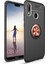 Huawei P Smart 2019 Kılıf Ultra Korumalı Yüzüklü Manyetik Ravel Silikon Siyah - Rose + Tam Kaplayan 5D Cam Ekran Koruyucu 1