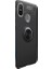 Xiaomi Mi 8SE Kılıf Ultra Korumalı Yüzüklü Manyetik Ravel Silikon Siyah + Tam Kaplayan 6D Nano Ekran Koruyucu 1