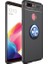 Oppo A5/A9 2020 Kılıf Ultra Korumalı Yüzüklü Manyetik Ravel Silikon Siyah - Mavi + Tam Kaplayan 6D Nano Ekran Koruyucu 1