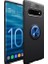 Samsung Galaxy S10 Kılıf Ultra Korumalı Yüzüklü Manyetik Ravel Silikon Siyah - Mavi + Full Body Ekran Koruyucu 1
