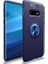 Samsung Galaxy S10E Kılıf Ultra Korumalı Yüzüklü Manyetik Ravel Silikon Lacivert + Full Body Ekran Koruyucu 1