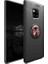 Huawei Mate 20 Pro Kılıf Ultra Korumalı Yüzüklü Manyetik Ravel Silikon Siyah - Rose + Full Body Ekran Koruyucu 1
