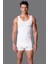 Beyaz Kalın Askılı Erkek Korse Atlet D7000 2