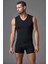 Compact Kolsuz V Yaka Fit Kalıp T-Shirt D5060 1