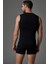 Compact Kolsuz V Yaka Fit Kalıp T-Shirt D5060 2