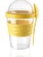 Go Yoğurt Kabı Kaşıklı Plastik Sarı 600 ml 1