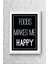 Lyn Home Foods Make Me Happy Çerçeveli Poster Tablo 23,5 x 33,5 cm 1