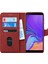 Samsung Galaxy A9 2018 Kılıf Fabric Book Wallet Kırmızı 2