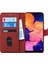 Samsung Galaxy A10 Kılıf Fabric Book Wallet Kırmızı 2