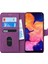 Samsung Galaxy A10 Kılıf Fabric Book Wallet Mor 2