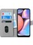 Samsung Galaxy A10s Kılıf Fabric Book Wallet Gri 2