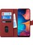 Samsung Galaxy A20 Kılıf Fabric Book Wallet Kırmızı 2