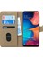 Samsung Galaxy A30 Kılıf Fabric Book Wallet Gold 2