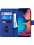 Samsung Galaxy A30 Kılıf Fabric Book Wallet Lacivert 2