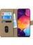 Samsung Galaxy A30s Kılıf Fabric Book Wallet Gold 2