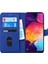Samsung Galaxy A30s Kılıf Fabric Book Wallet Lacivert 2