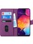 Samsung Galaxy A30s Kılıf Fabric Book Wallet Mor 2