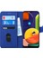 Samsung Galaxy A50s Kılıf Fabric Book Wallet Lacivert 2